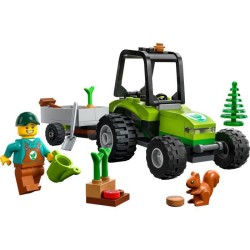 LEGO City 60390 Le Tracteur Forestier, Jouet Remorque, Véhicule Agricole, Figurines Animaux