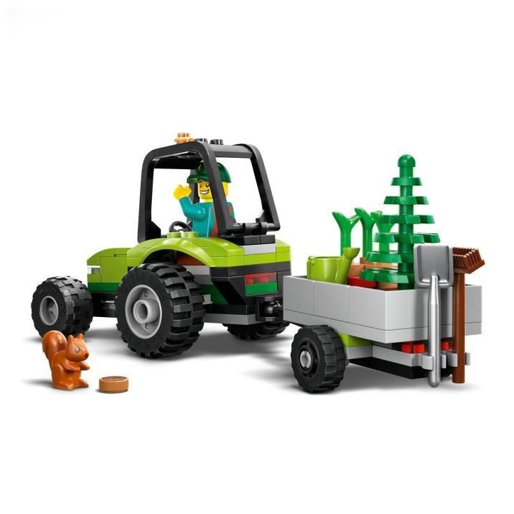LEGO City 60390 Le Tracteur Forestier, Jouet Remorque, Véhicule Agric