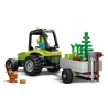 LEGO City 60390 Le Tracteur Forestier, Jouet Remorque, Véhicule Agricole, Figurines Animaux