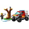 LEGO City 60393 Sauvetage en Tout-Terrain des Pompiers, Camion Jouet, Minifigurine Pompier