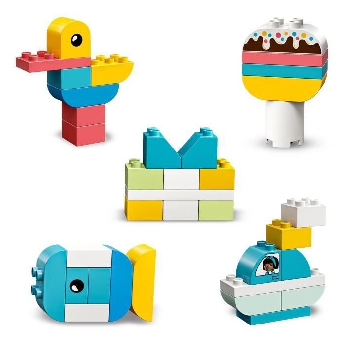 LEGO 10909 DUPLO Classic La Boîte Coeur Premier Set, Jouet Educatif,