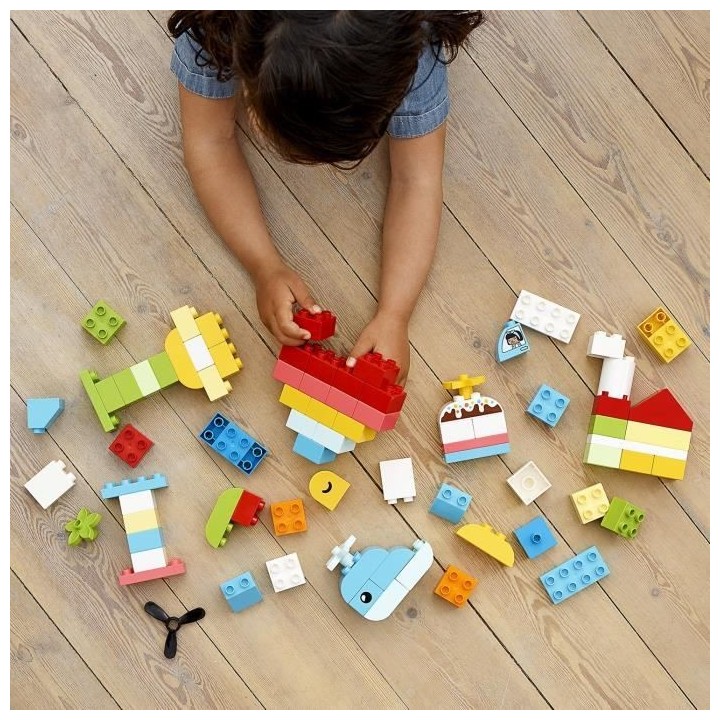 LEGO 10909 DUPLO Classic La Boîte Coeur Premier Set, Jouet Educatif,