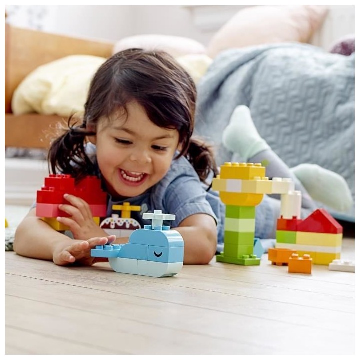 LEGO 10909 DUPLO Classic La Boîte Coeur Premier Set, Jouet Educatif,