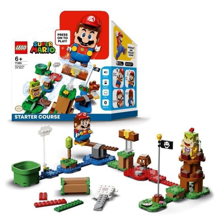 LEGO Super Mario 71360 Pack de Démarrage Les Aventures de Mario, Joue