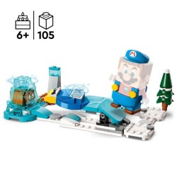 LEGO Super Mario 71415 Ensemble d'Extension Costume de Mario de Glace et Monde Glacé, Jouet