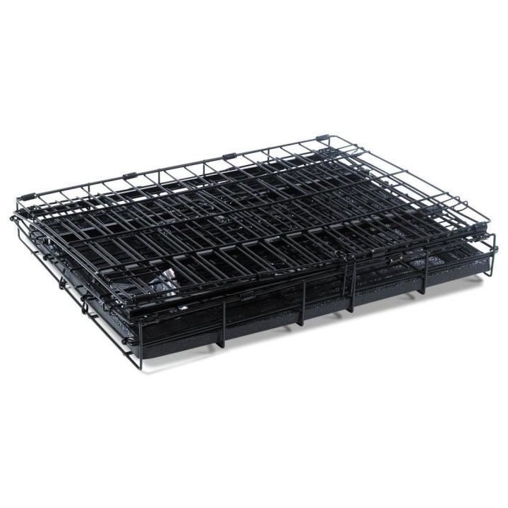 VADIGRAN Cage métallique pliable Premium - 61 x 46 x 53 cm - Noir - P