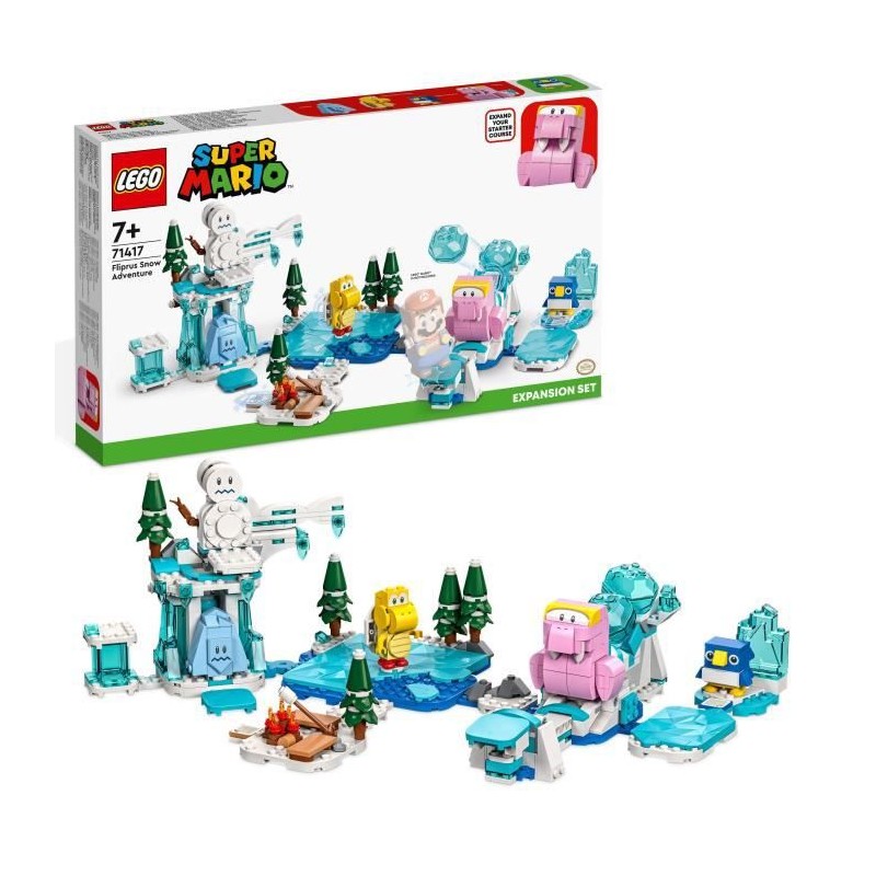 LEGO Super Mario 71417 Ensemble d'Extension L'Aventure dans la Neige de Morsinet, Jouet