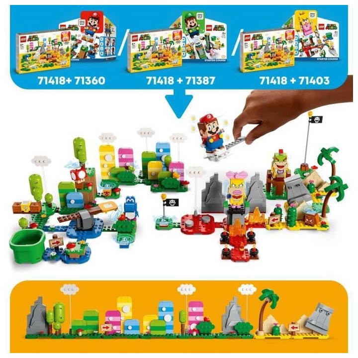LEGO Super Mario 71418 Set La boîte a Outils Créative, Jouet Enfants