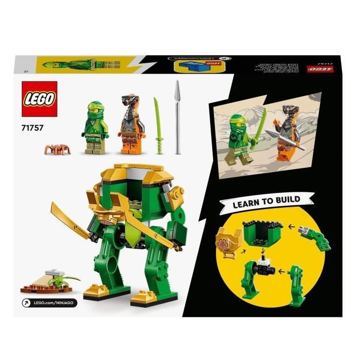 LEGO 71757 NINJAGO Le Robot Ninja de Lloyd, Jouet pour Enfant des 4 An