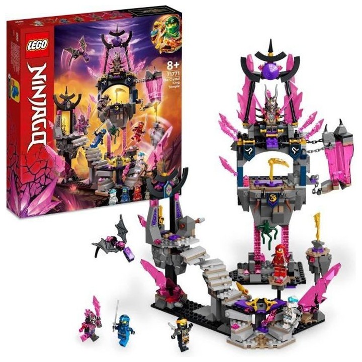 LEGO NINJAGO 71771 Le Temple du Roi de Cristal, Jouet pour Enfants ave