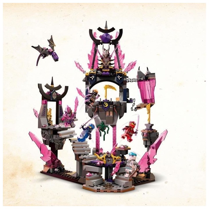 LEGO NINJAGO 71771 Le Temple du Roi de Cristal, Jouet pour Enfants ave