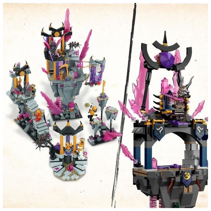 LEGO NINJAGO 71771 Le Temple du Roi de Cristal, Jouet pour Enfants ave