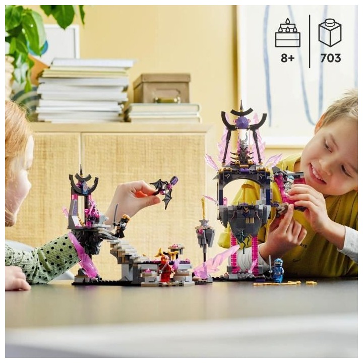 LEGO NINJAGO 71771 Le Temple du Roi de Cristal, Jouet pour Enfants ave