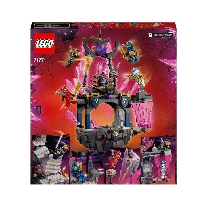 LEGO NINJAGO 71771 Le Temple du Roi de Cristal, Jouet pour Enfants ave