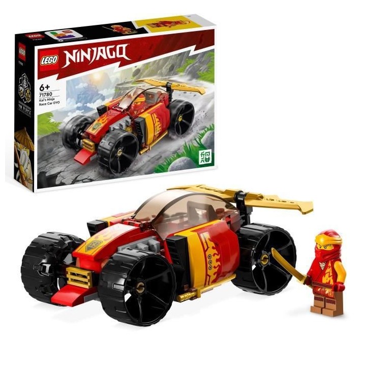 LEGO NINJAGO 71780 La Voiture de Course Ninja de Kai – Évolution, J