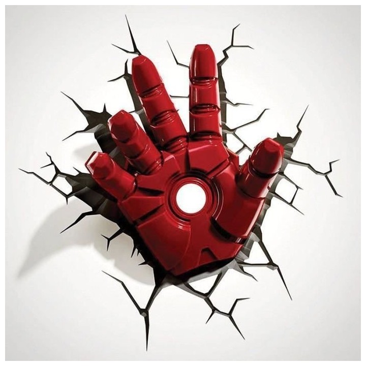 3D LIGHT - LAMPE IRON-MAN MAIN