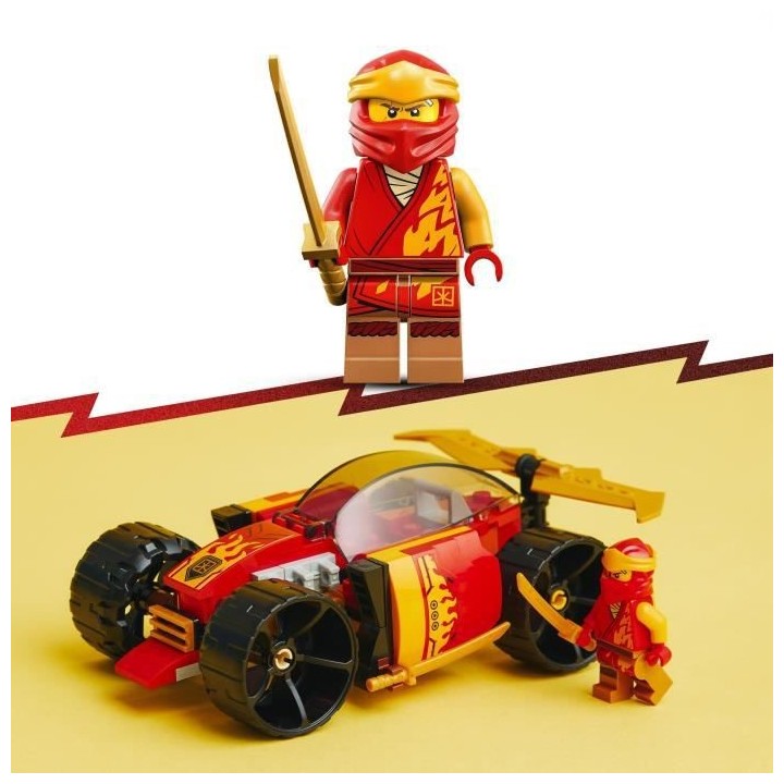 LEGO NINJAGO 71780 La Voiture de Course Ninja de Kai – Évolution, J