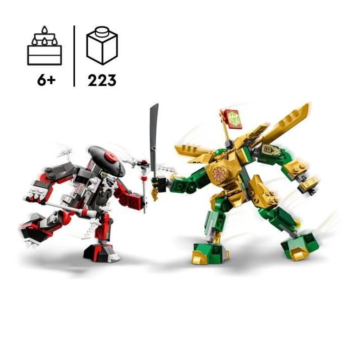 LEGO NINJAGO 71781 Le Combat des Robots de Lloyd – Évolution, Jouet