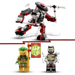 LEGO NINJAGO 71781 Le Combat des Robots de Lloyd – Évolution, Jouet avec 2 Minifigurines