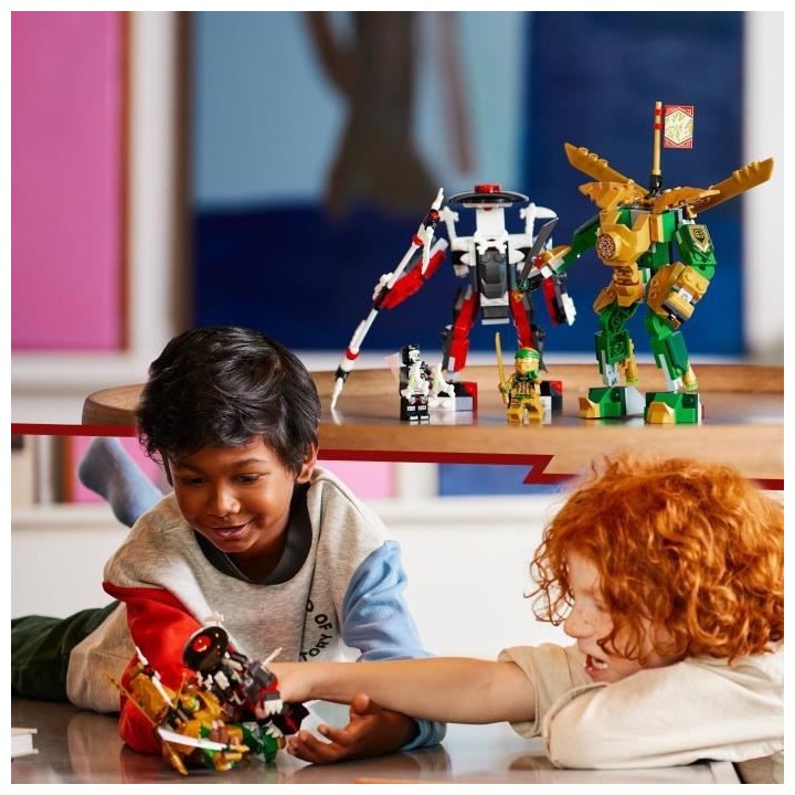 LEGO NINJAGO 71781 Le Combat des Robots de Lloyd – Évolution, Jouet