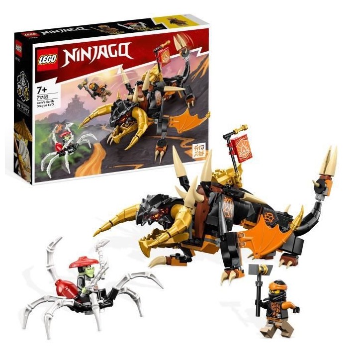 LEGO NINJAGO 71782 Le Dragon de Terre de Cole – Évolution, Jouet av