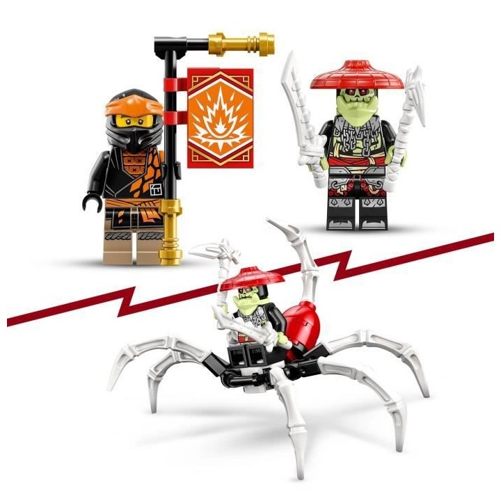 LEGO NINJAGO 71782 Le Dragon de Terre de Cole – Évolution, Jouet av