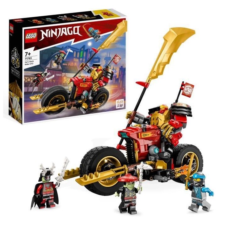LEGO NINJAGO 71783 La Moto du Robot de Kai – Évolution, Jouet de Ni