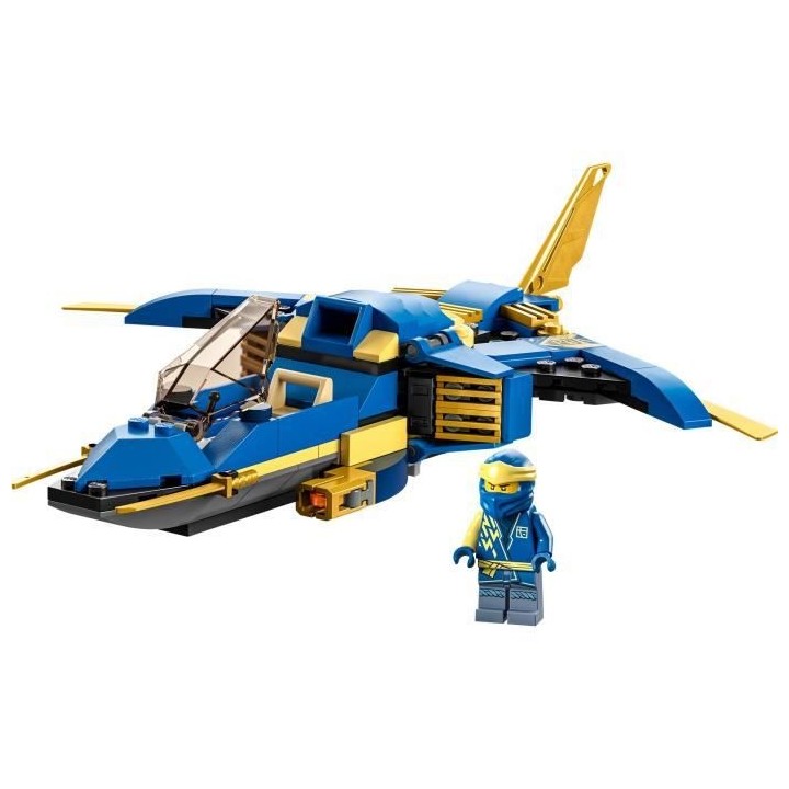 LEGO NINJAGO 71784 Le Jet Supersonique de Jay – Évolution, Jouet Av