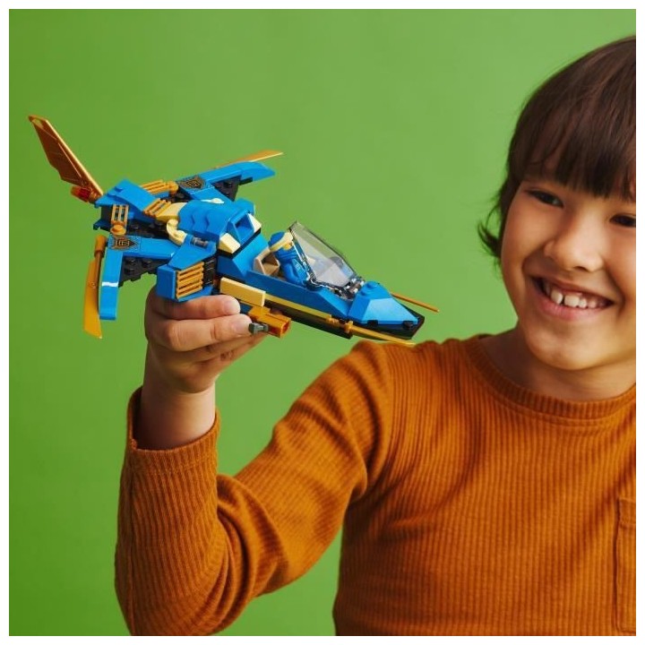 LEGO NINJAGO 71784 Le Jet Supersonique de Jay – Évolution, Jouet Av