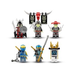 LEGO NINJAGO 71785 Le Robot Titan de Jay, Jouet pour Enfants, avec Minifigurines et Arbalete