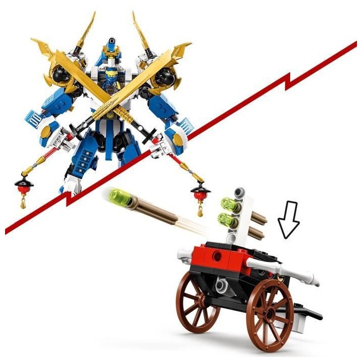 LEGO NINJAGO 71785 Le Robot Titan de Jay, Jouet pour Enfants, avec Min