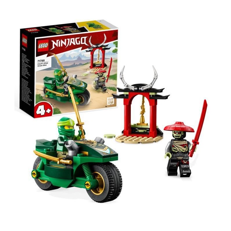 LEGO NINJAGO 71788 La Moto Ninja de Lloyd, Jouet Enfants 4 Ans, Jeu Éducatif, 2 Minifigurines