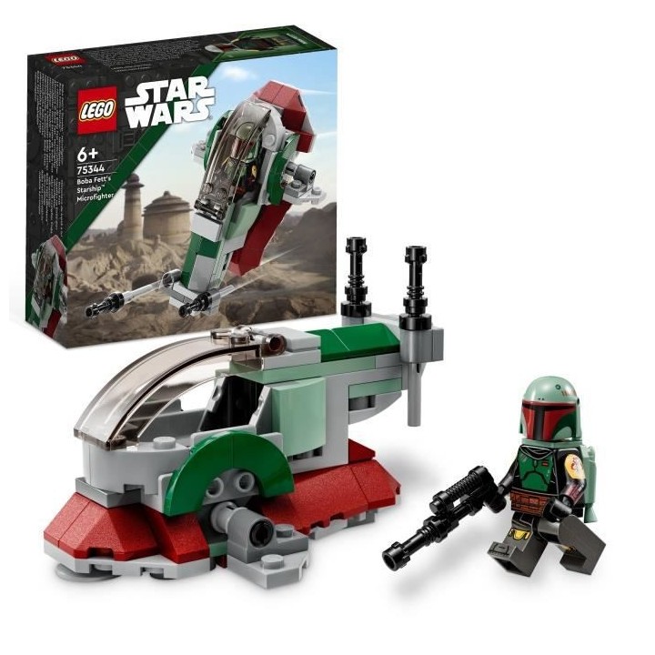 LEGO Star Wars 75344 Le Vaisseau de Boba Fett Microfighter, Véhicule