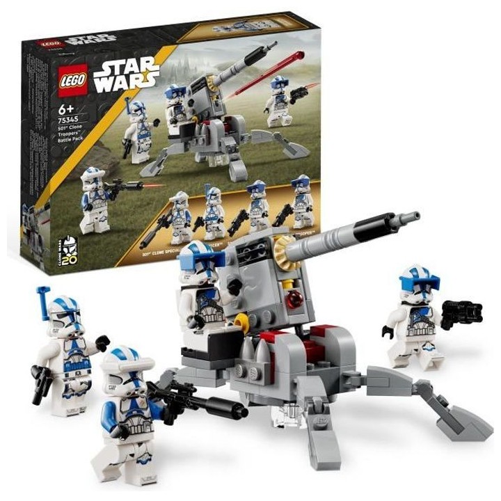 LEGO Star Wars 75345 Pack de Combat des Clone Troopers de la 501eme L