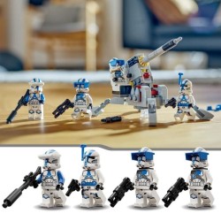 LEGO Star Wars 75345 Pack de Combat des Clone Troopers de la 501eme Légion, Jouet avec Canon