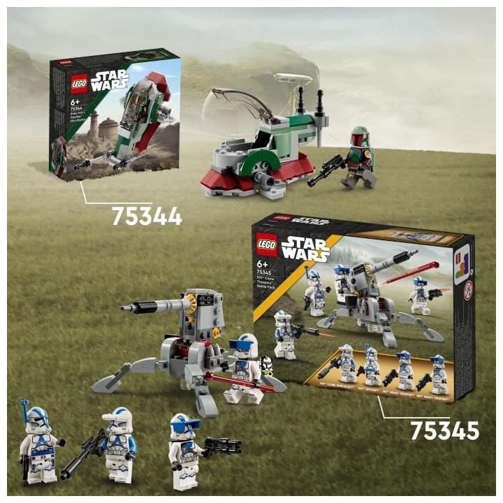 LEGO Star Wars 75345 Pack de Combat des Clone Troopers de la 501eme L