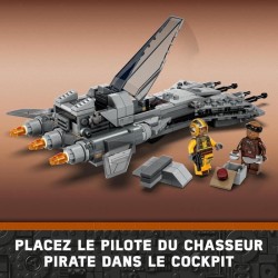 LEGO Star Wars 75346 Le Chasseur Pirate, Jouet avec Minifigurines Pilote et Vane, Le Mandalorien