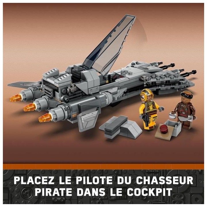 LEGO Star Wars 75346 Le Chasseur Pirate, Jouet avec Minifigurines Pilo