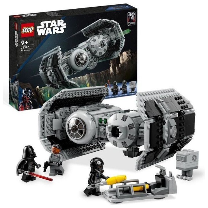 LEGO Star Wars 75347 Le Bombardier TIE, Maquette Vaisseau avec Figurin