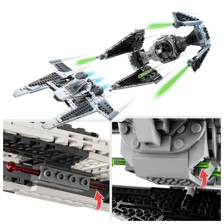 LEGO Star Wars 75348 Le Chasseur Fang Mandalorien Contre le TIE Interc
