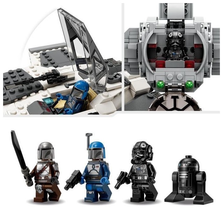 LEGO Star Wars 75348 Le Chasseur Fang Mandalorien Contre le TIE Interc