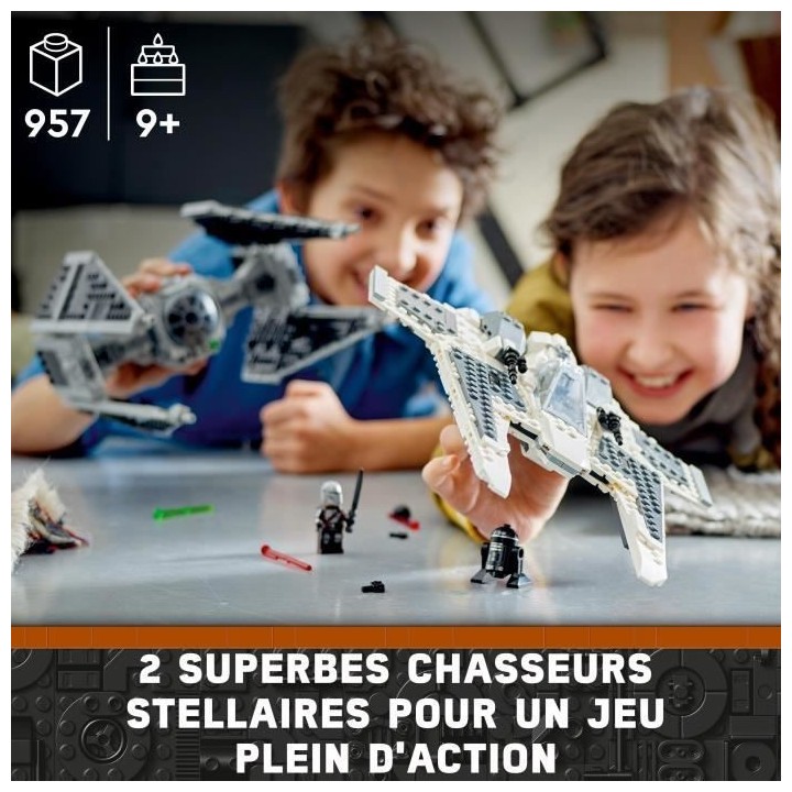LEGO Star Wars 75348 Le Chasseur Fang Mandalorien Contre le TIE Interc