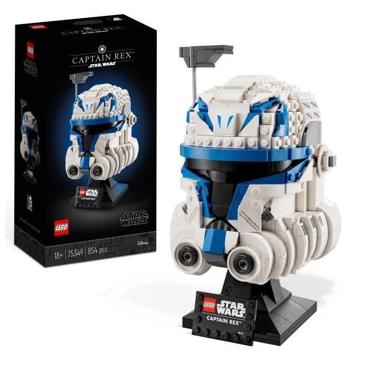 LEGO Star Wars 75349 Le Casque du Capitaine Rex, Maquette a Construire