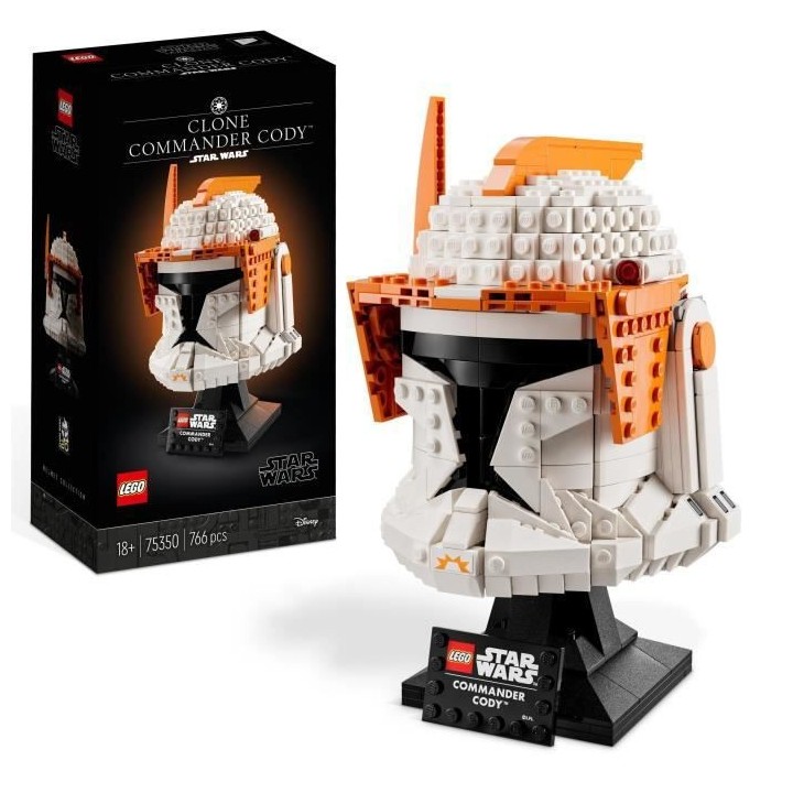 LEGO Star Wars 75350 Le Casque du Commandant Clone Cody, Maquette pour