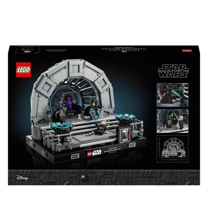 LEGO Star Wars 75352 Diorama de la Salle du Trône de l'Empereur, Maqu