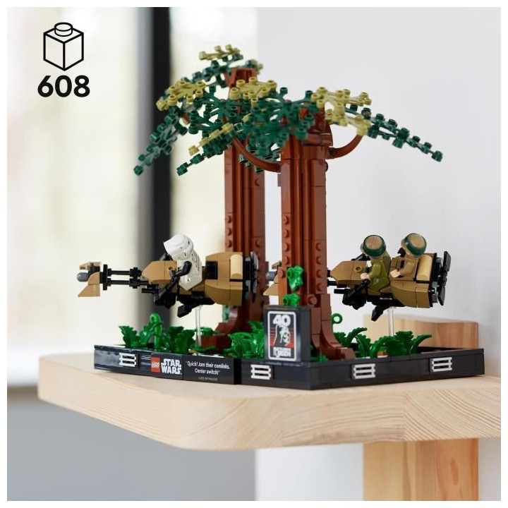 LEGO Star Wars 75353 Diorama de la Course-Poursuite en Speeder sur End