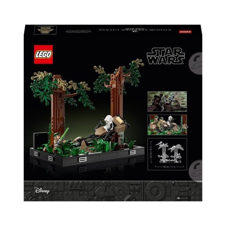 LEGO Star Wars 75353 Diorama de la Course-Poursuite en Speeder sur End