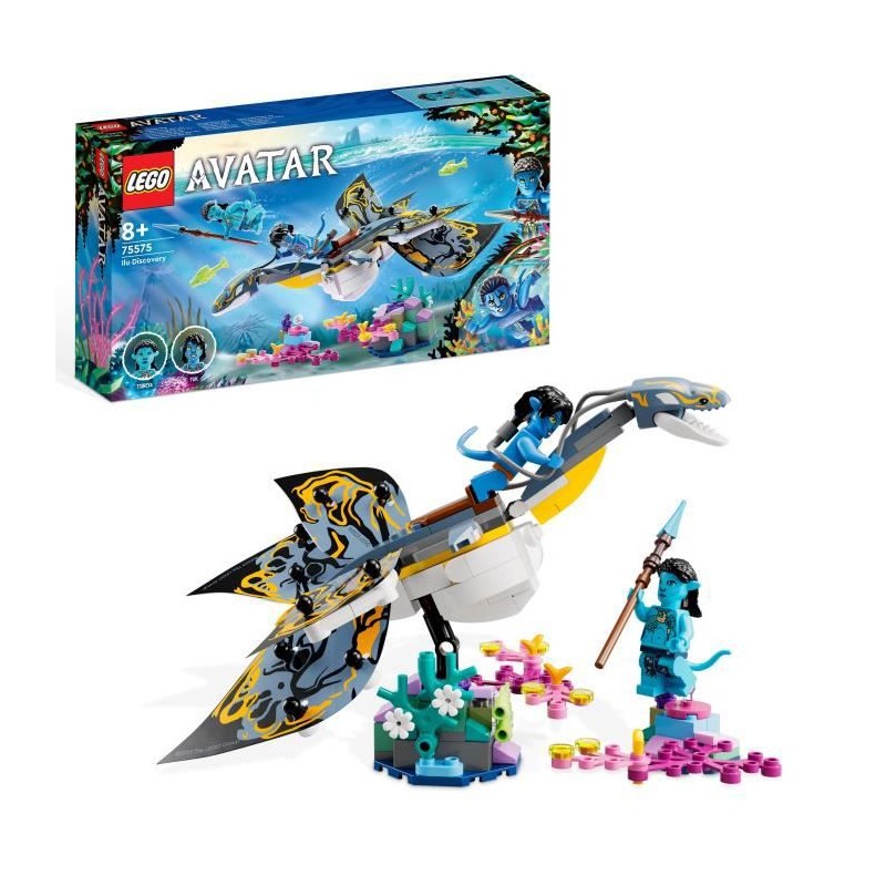 LEGO Avatar 75575 La Découverte de l'Ilu, Jouet, avec Minifigurines, La Voie de l'Eau