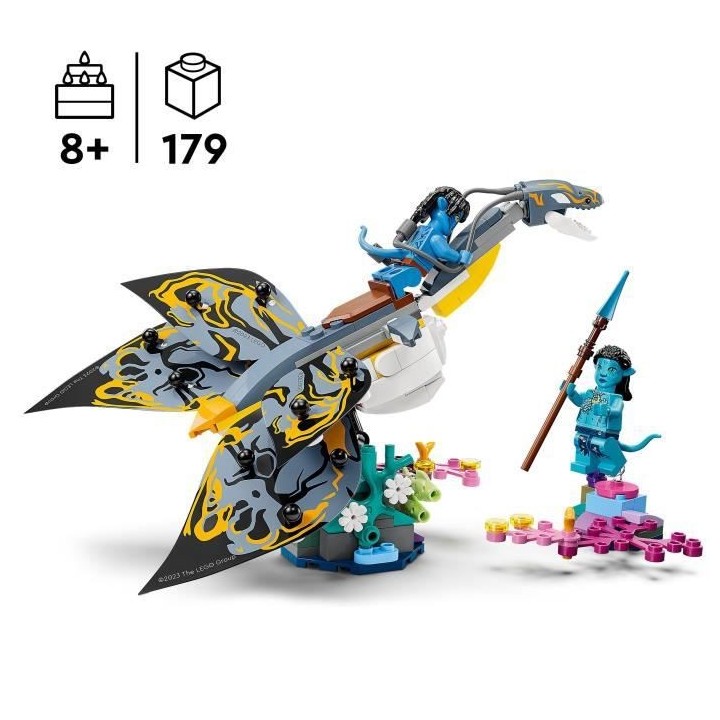 LEGO Avatar 75575 La Découverte de l'Ilu, Jouet, avec Minifigurines,