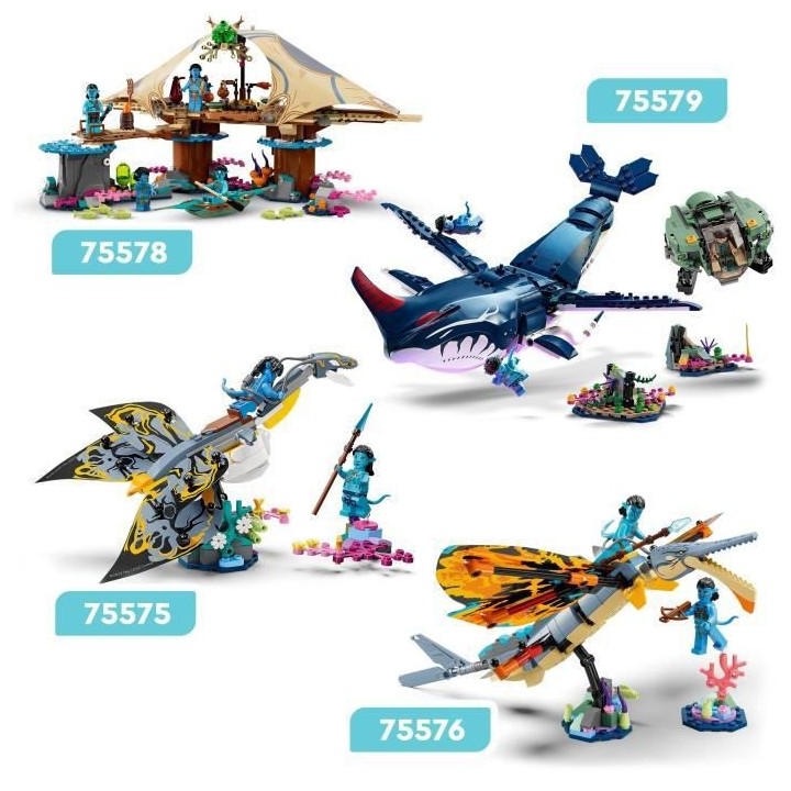 LEGO Avatar 75575 La Découverte de l'Ilu, Jouet, avec Minifigurines,